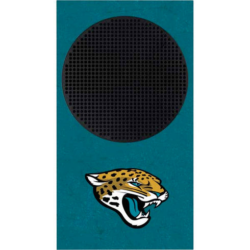NFL Jacksonville Jaguars Teal Distressed Xbox Series S Console Skin